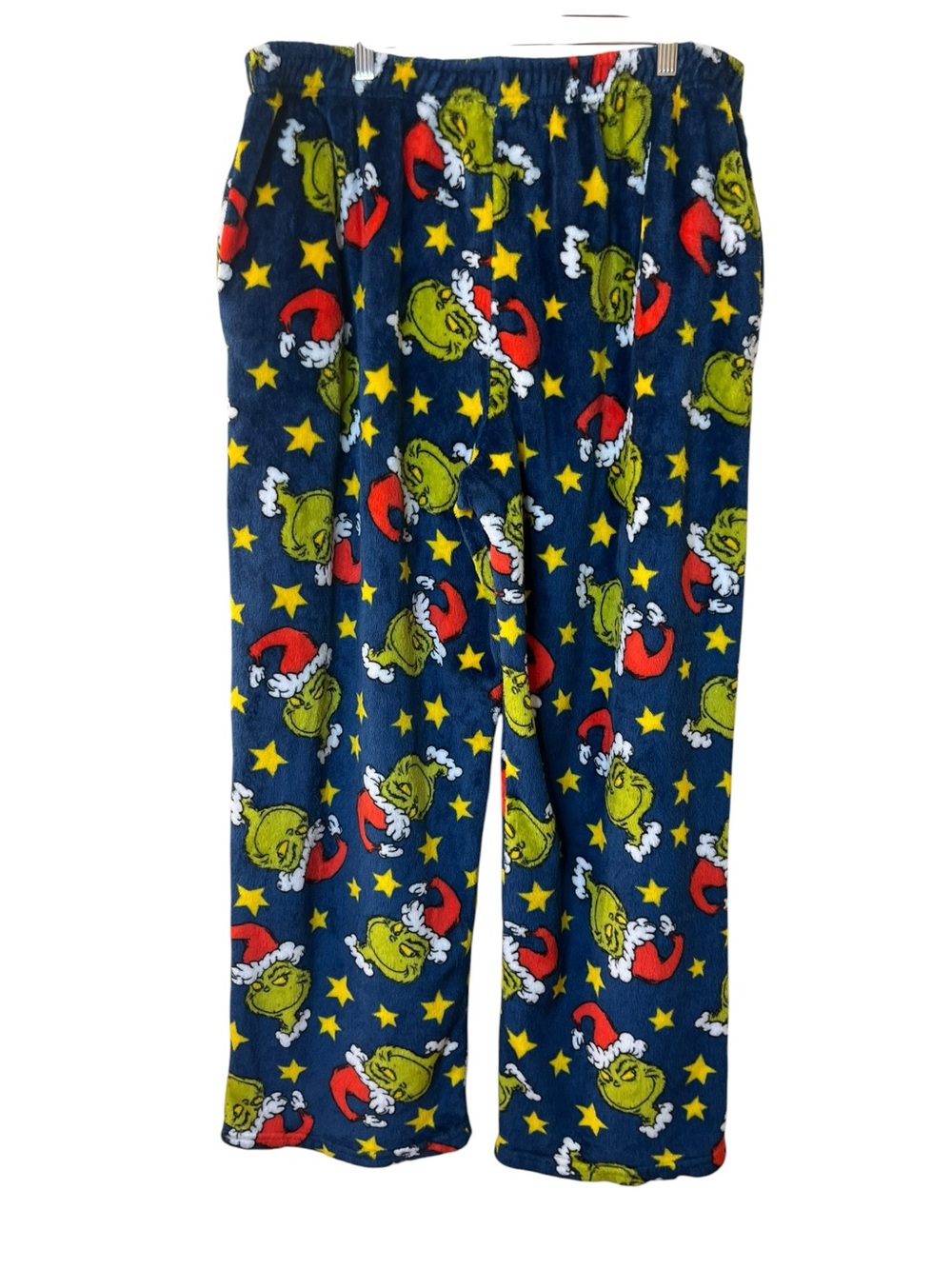 The Grinch Christmas Holiday Blue Fleece Pajama Pants Sz L